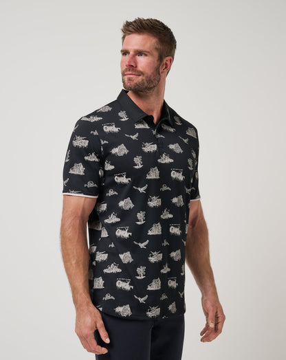 Travis Mathew City Of Evil Polo