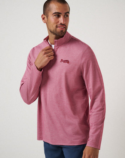 Travis Mathew Atlanta Braves Time To Tailgate Quarter Zip
