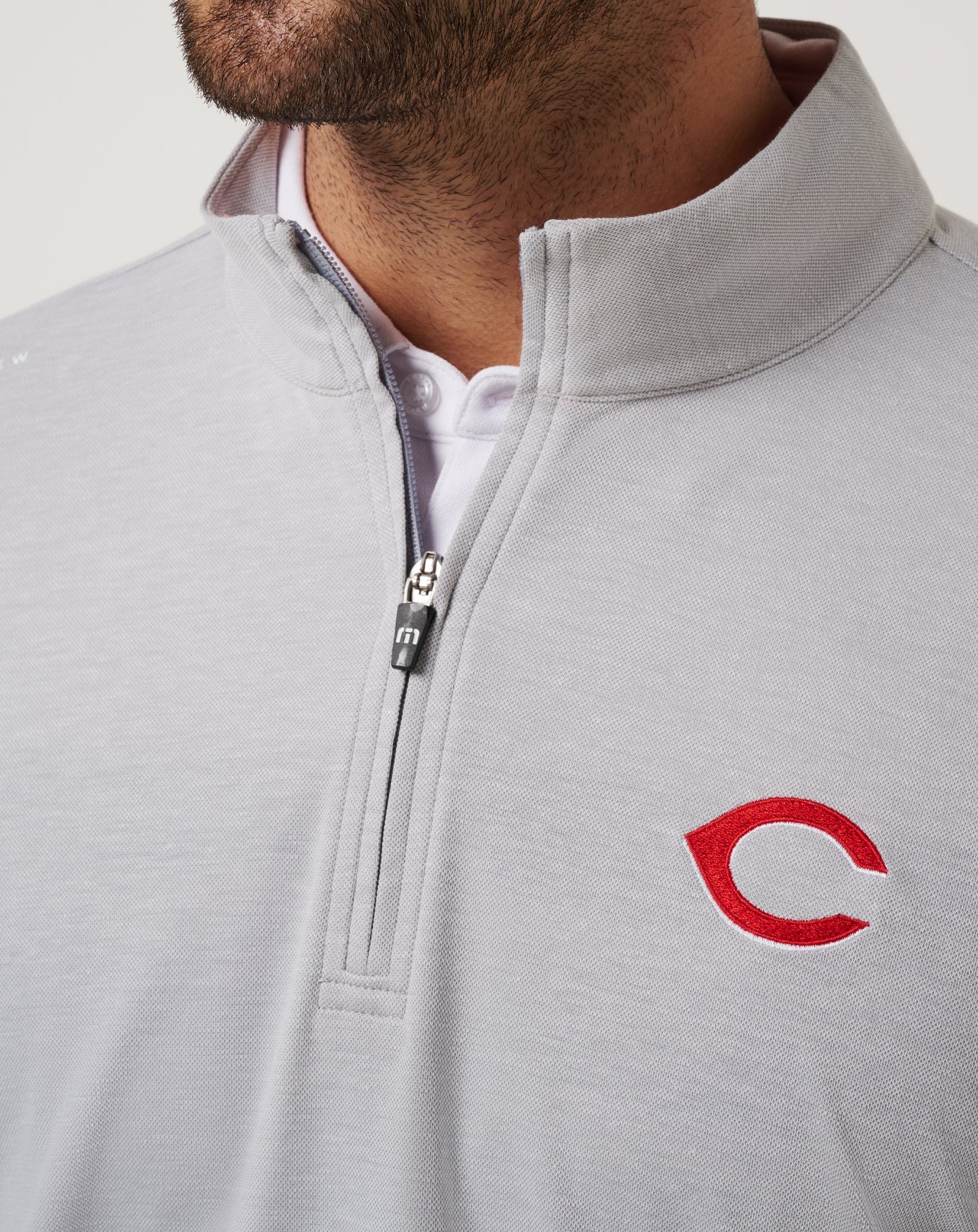 Travis Mathew Cincinatti Reds Time To Tailgate Quarter Zip