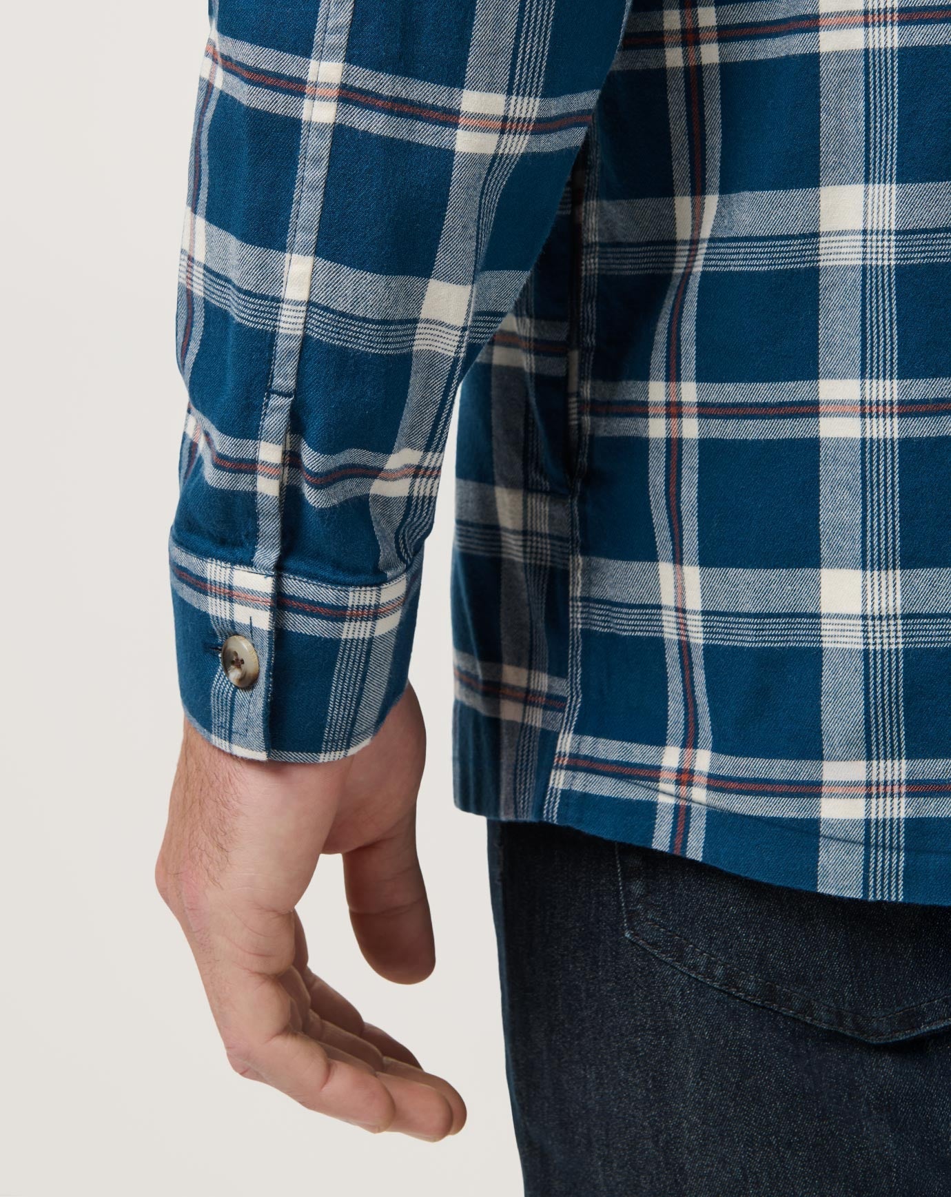 Travis Mathew Cloud Flannel Hooded Button-Up