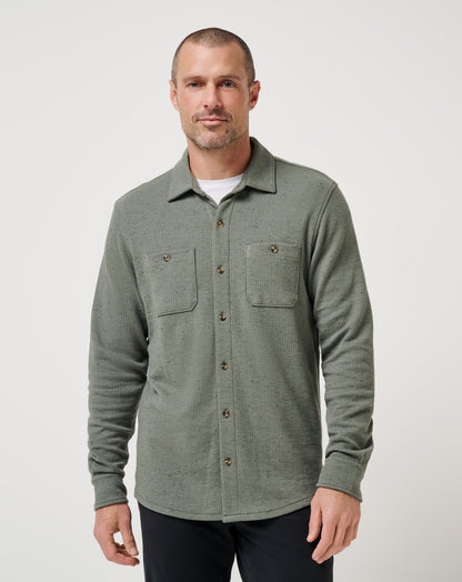 Travis Mathew Cloud Waffle Shirt Jacket