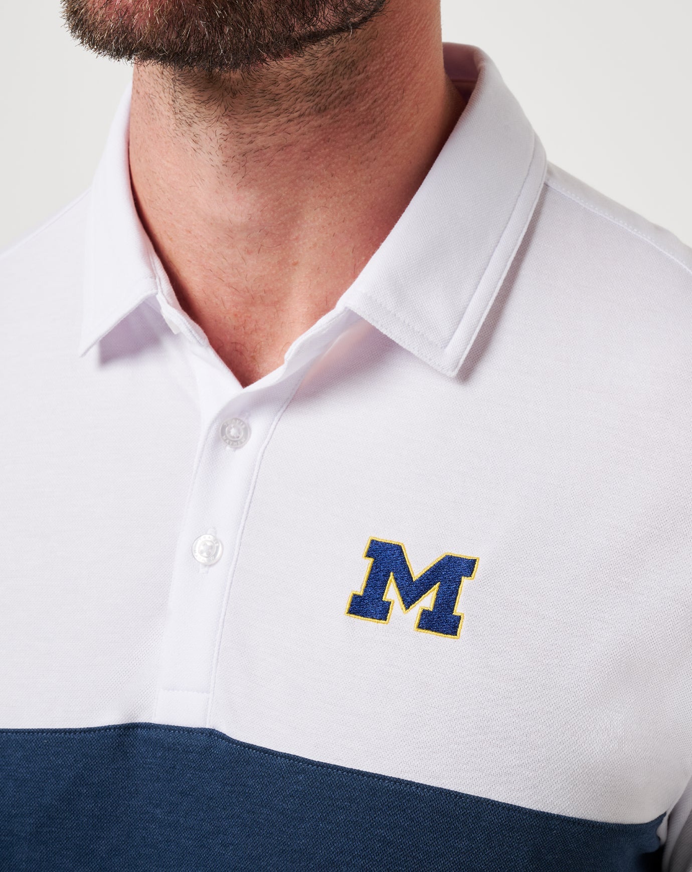 Travis Mathew Michigan Drop Back Polo