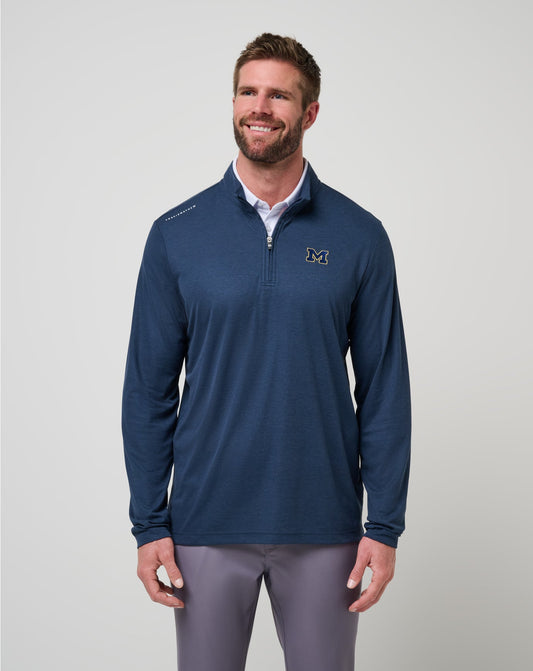 Travis Mathew Michigan Time To Tailgate Quarter Zip