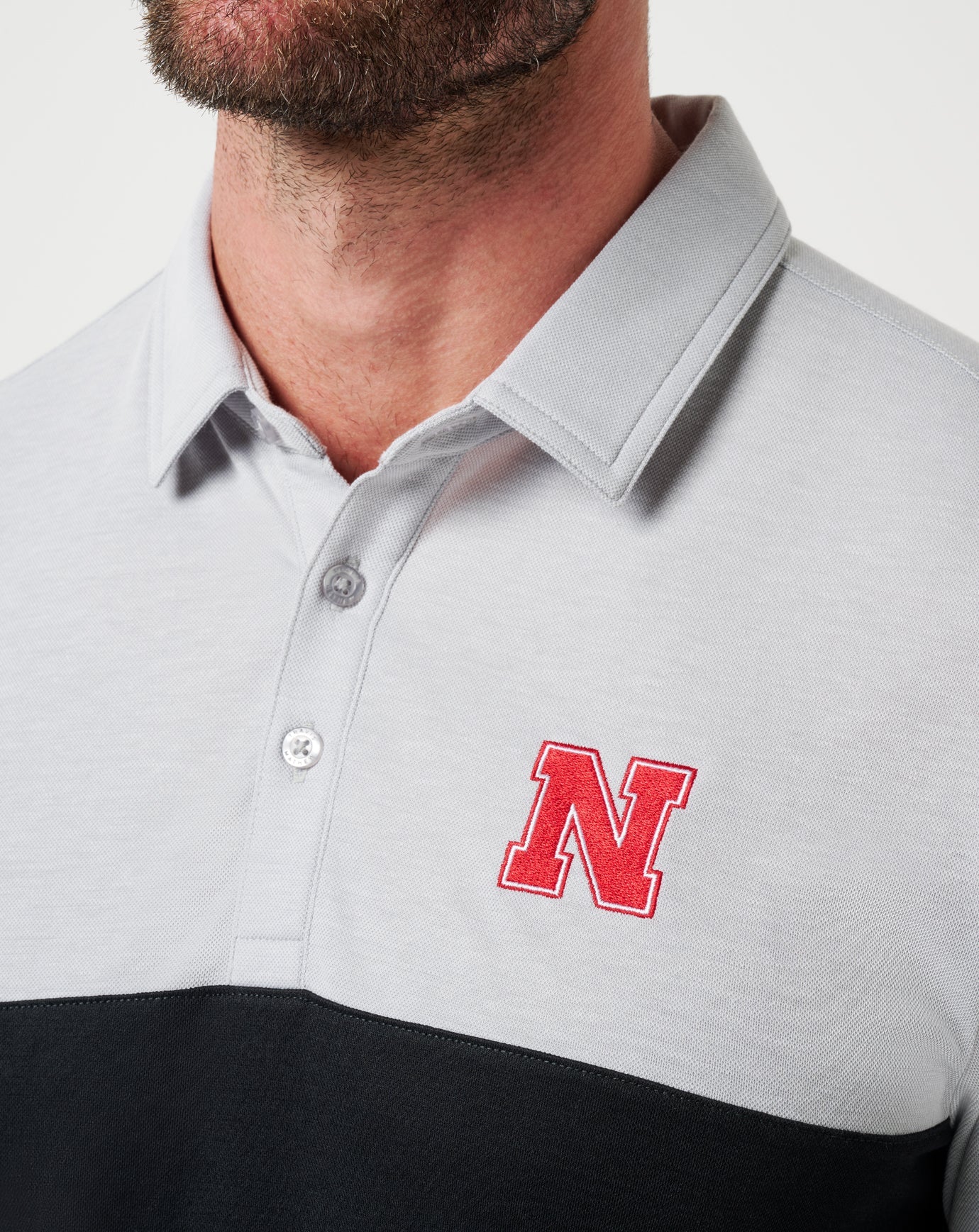 Travis Mathew Nebraska Drop Back Polo